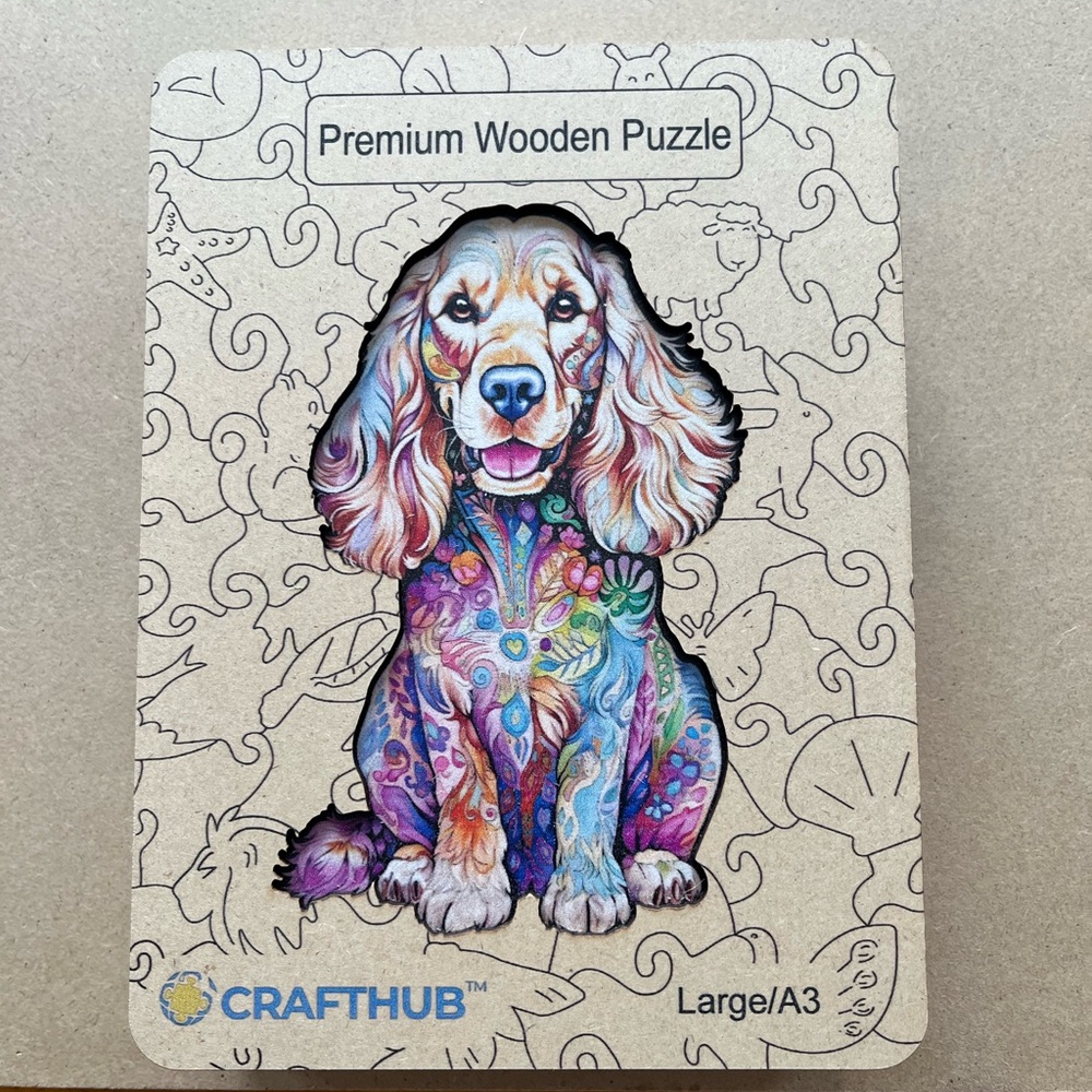 CRAFTHUB | Cocker Spaniel Wooden Puzzle